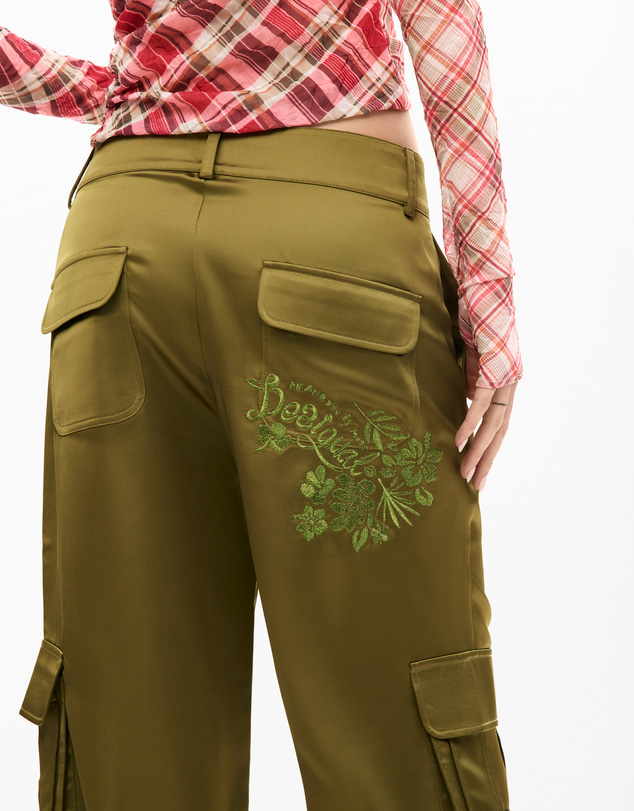 Desigual - Satin cargo pants
