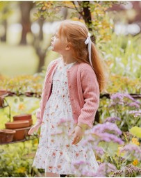 Bebe by Minihaha - Gemma Organic Knitted Cardigan 3-7 Yrs