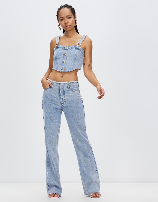 JGR & STN - Elisha Denim Top