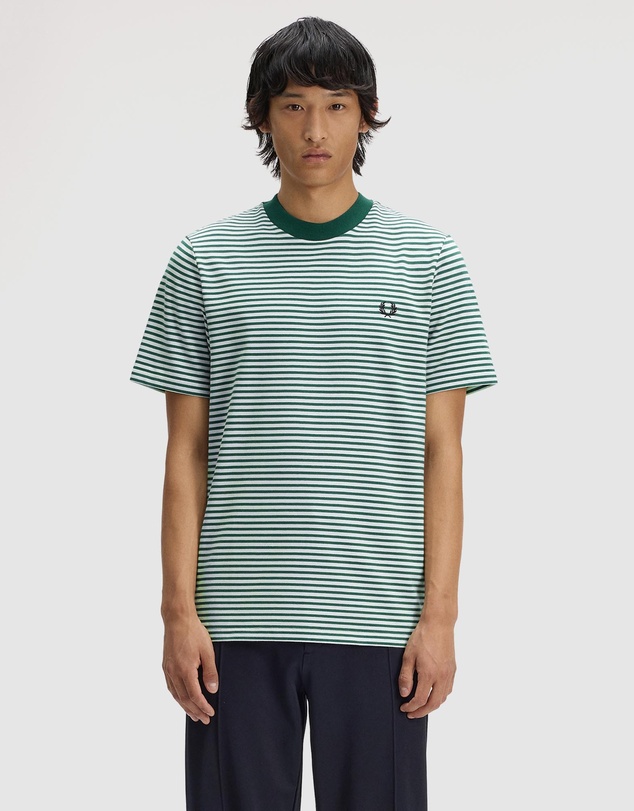 Fred Perry - Fine Stripe Heavy Weight T-Shirt