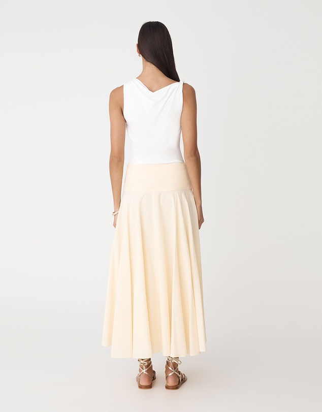 Forcast - Cici Bamboo Twist Shoulder Top