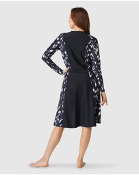 Modest Mermaid - Fleck Shore zip swim dress SPF50+