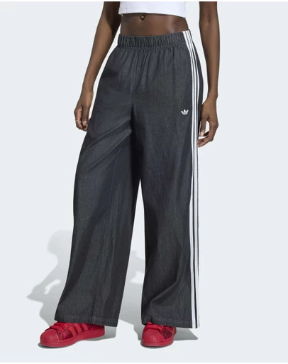 adidas Originals - ADIDAS ORIGINALS SUMMER GLOW DENIM WIDE LEG PANTS Womens