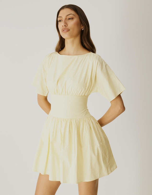 Atmos&Here - Nicky Cotton Poplin Mini Dress