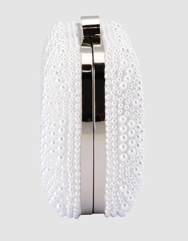 Olga Berg - Claire Faux Pearl Clutch