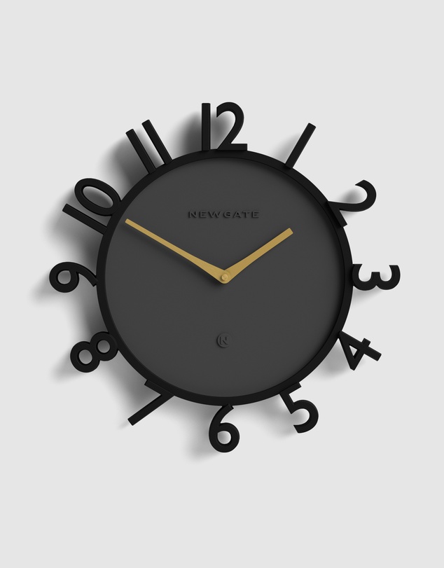 Newgate - Newgate Monorail Wall Clock-Black