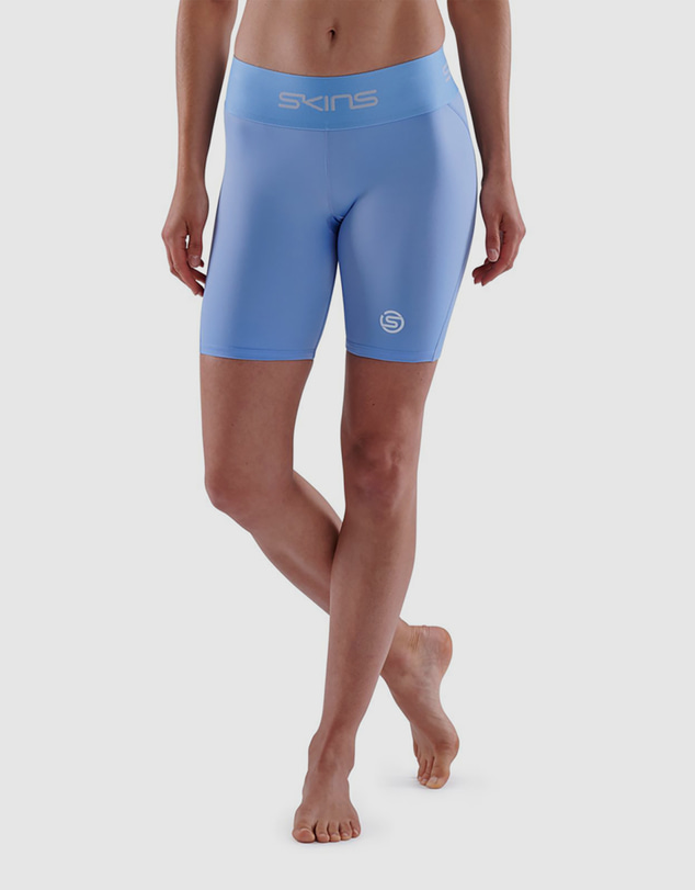 SKINS - SKINS Compression Women's Series-1 Activewear Half Tight Sky Blue