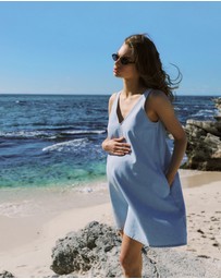 Soon Maternity - Emily Denim Mini Dress