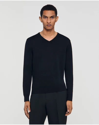 Sandro - Vneck Merinos Sweater