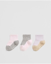 Country Road - Quarter Crew Sock Pack Of 3