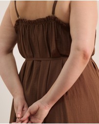 Atmos&Here Curvy - Brooks Linen Blend Maxi Dress