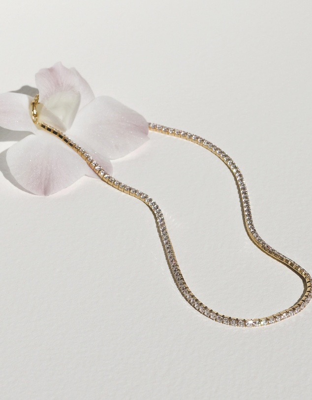 SAINT VALENTINE - Aspen Tennis Necklace - Gold