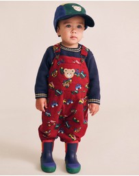 Huxbaby - Vroom Vroom Cord Overalls - Babies-Kids
