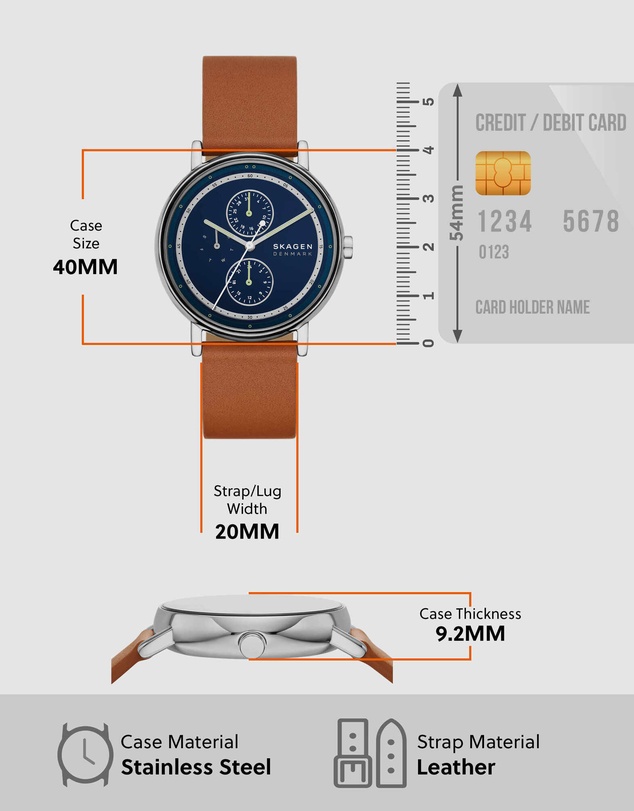 Skagen - Signatur Brown Chronograph Watch