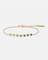 Ania Haie - Gold Green Station Bracelet