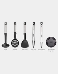 Joseph Joseph - Elevate™ Fusion 5-piece Silicone Utensil Set with Storage Stand
