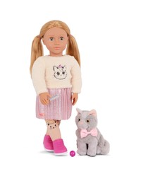 Our Generation - Our Generation Doll with  Pet Kitten, Sheela & Sammy