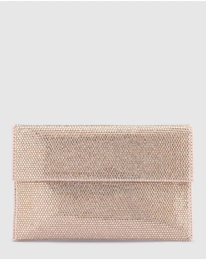 Olga Berg - Cara Crystal Envlope Clutch