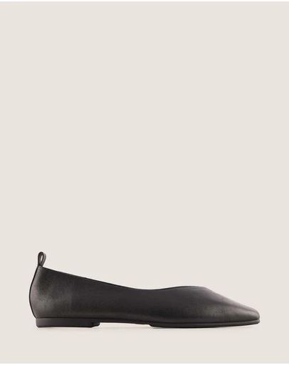Shelly Shen - Nico Ballet Flats Black Leather