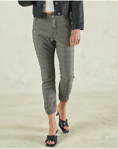 DRICOPER DENIM - Check Cuffed Jeans