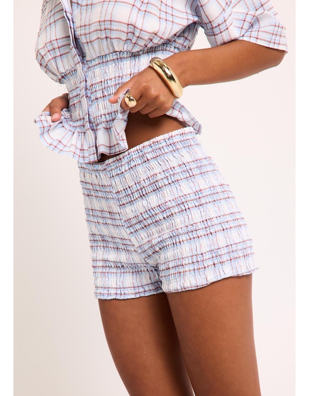 Insight - Harley Shirred Check Shorts