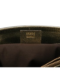 Pre-Loved by Azura Reborn - Pre-Loved Metallic Calfskin Metal Bamboo Handbag