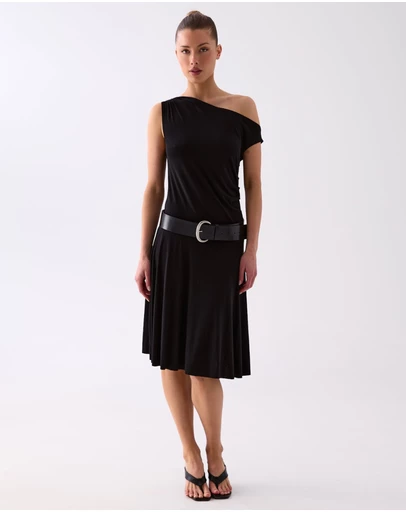 Style Addict - Elara Asymmetric Midi Dress