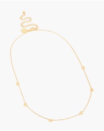 Lovisa - Waterproof Gold Plated Stainless Steel Micro Hearts Necklace