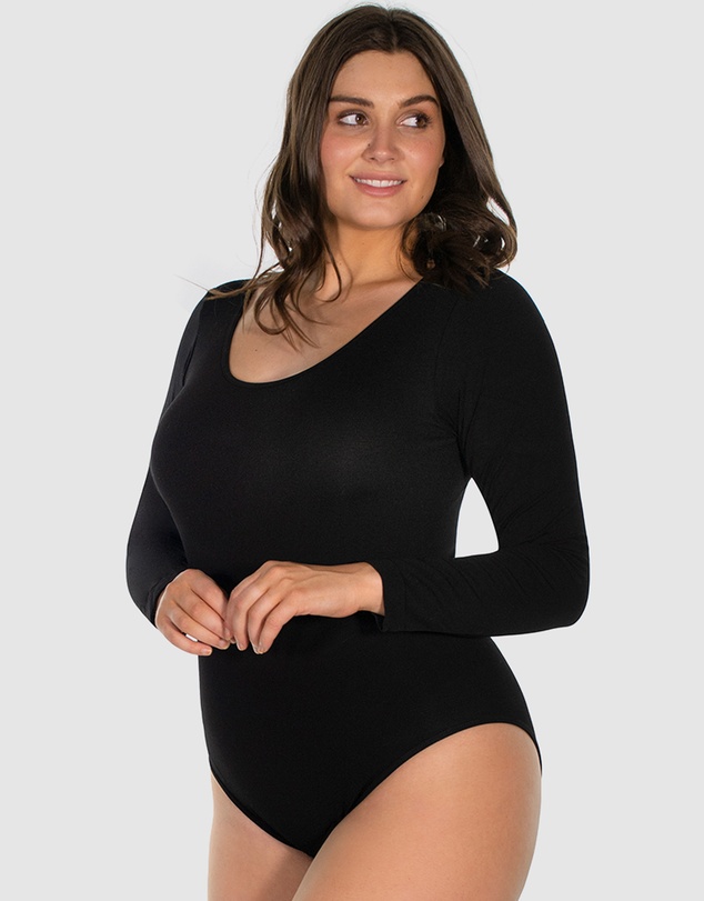B Free Intimate Apparel - Long Sleeve Bamboo Bodysuit