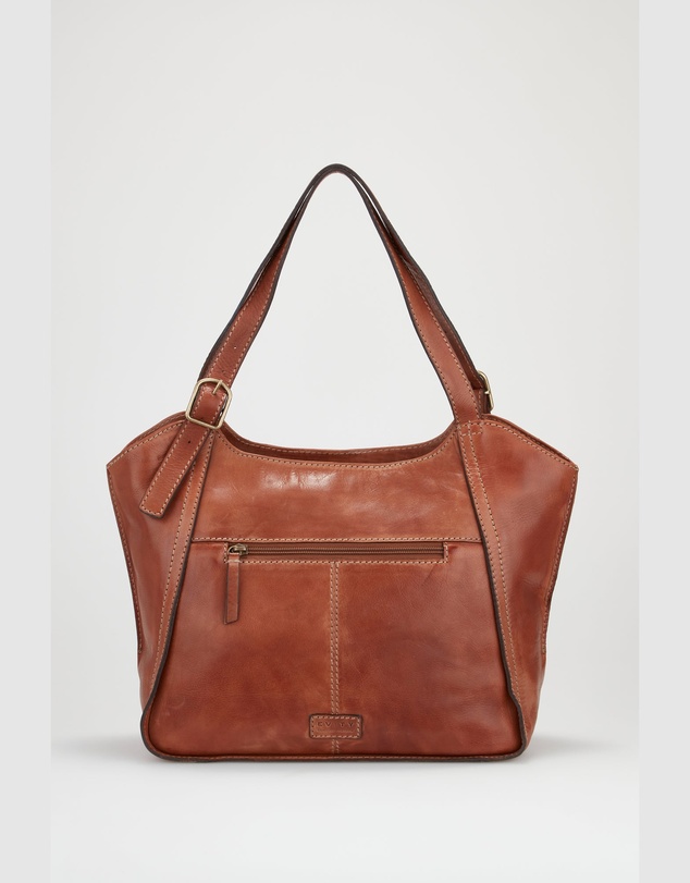 Evity - Maya Leather Buckle Tote Bag