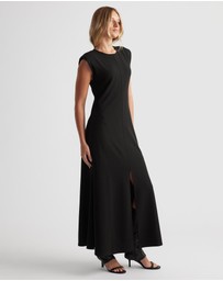 Decjuba - Bonnie Shoulder Pad Maxi Dress
