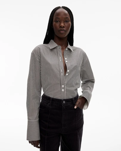 Witchery - Cotton Stripe Relaxed Shirt