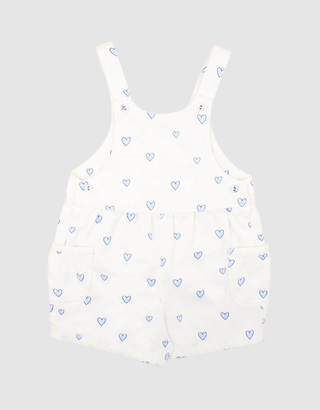 Fox & Finch - Piccolina Hearts Overalls - Kids