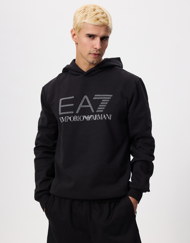 Emporio Armani EA7 - Train Logo Series M Hoodie Rn Jacquard Big Logo
