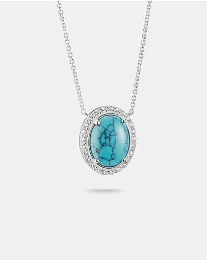 THOMAS SABO - THOMAS SABO Chain with imitation turquoise and zirconia
