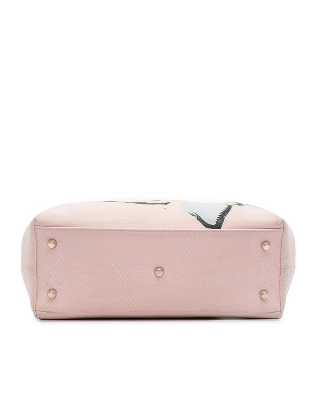 Pre-Loved by Azura Reborn - Pre-Loved Limited Edition Medium Canvas Floral Printed Diorissimo Satchel