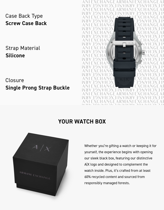 Armani Exchange - Blue Chronograph Watch