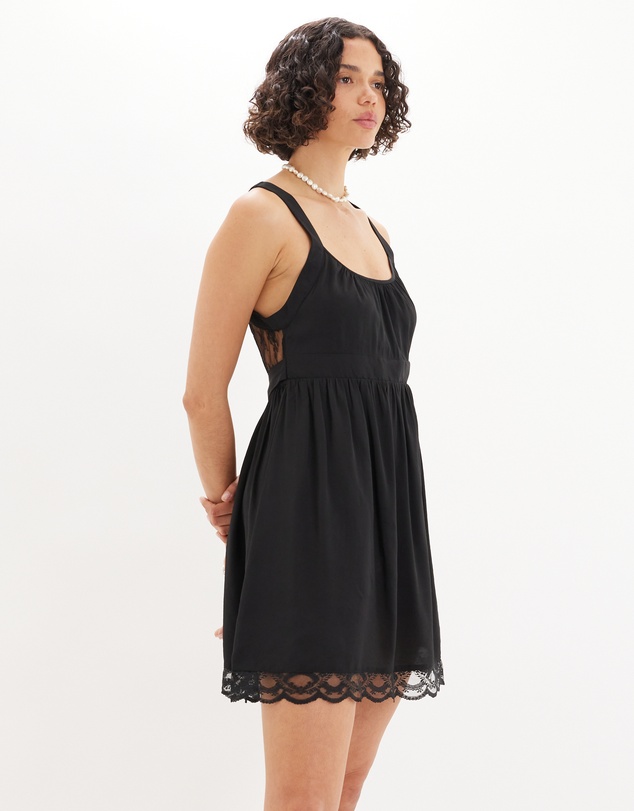 Amelius - Adrielle Lace Detail Mini Dress
