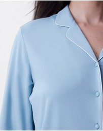 Bras N Things - Emilia Long Sleeve Top - Light Blue