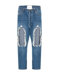 ONE TEASPOON - Bay Blue Kingpins Cropped Boyfriend Jeans
