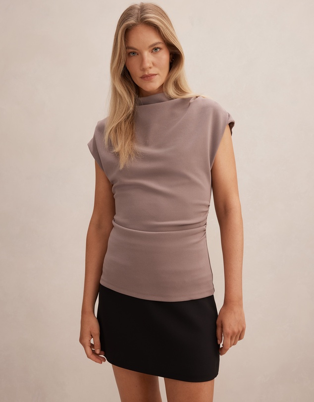 Forever New - Leenah High Neck Crepe Top