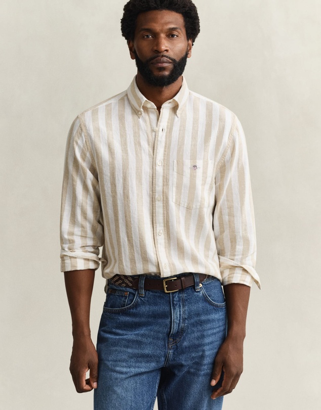 Gant - Cotton Linen Stripe Shirt