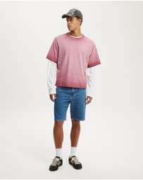 Cotton On - Loose Straight Denim Short