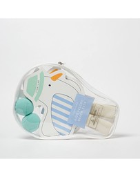 Sunnylife - Kids Velcro Beach Bats Sammy the Seagull Blue Stripe