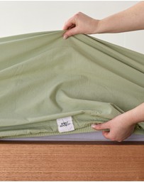 Sheet Society - Leo Washed Cotton Cot Fitted Sheet