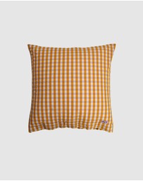 Mosey Me - Mango Seersucker Euro Pillowcase Set