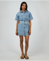 All About Eve - Sunny Denim Dress Light Blue