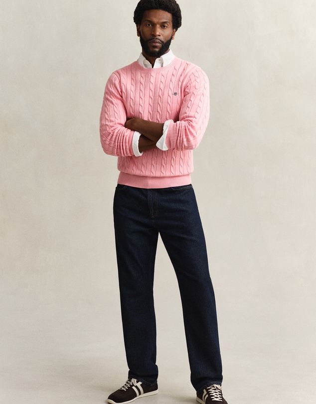 Gant - Cotton Cable Crew Neck