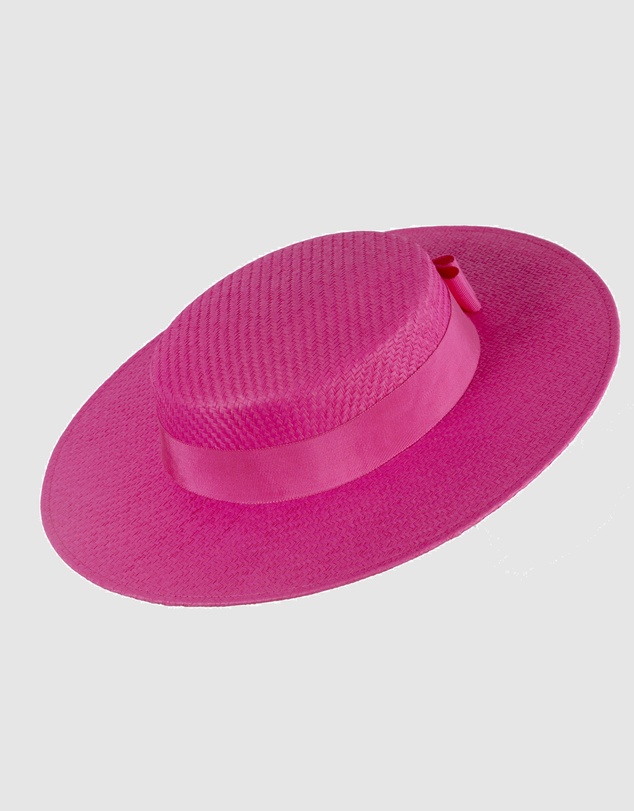 Max Alexander - Fuchsia Boater Hat
