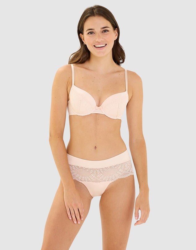 Billet Doux - Fidele Shorty Style Microfibre & Lace Brief